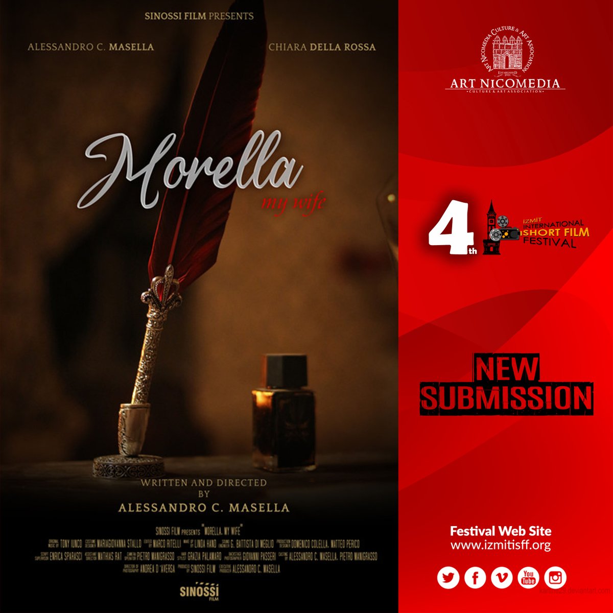 ArtNicomedia's tweet photo. #earlybird #deadline is continue!

Submit your film via #FilmFreeway
https://t.co/gZcE3Nsfbw

#izmit #iisff #international #shortfilm #cortometraje #shortfilmfestival #festival #kısafilm #film #director #producer #filmmaker #movie #event https://t.co/EWtttmnZ1y