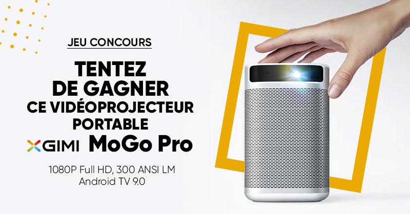 Fnac's tweet image. JEU CONCOURS 📽 | Tentez de gagner 1 vidéoprojecteur XGIMI MOGO Pro @XgimiTech ! 😯 Avec la toute dernière technologie DLP, ce projecteur offre une image plus nette et lumineuse ⚡. Pour participer, RT + Follow @Fnac. Bonne chance &amp;amp; bonne semaine à tous 😝 fcld.ly/26etjq0