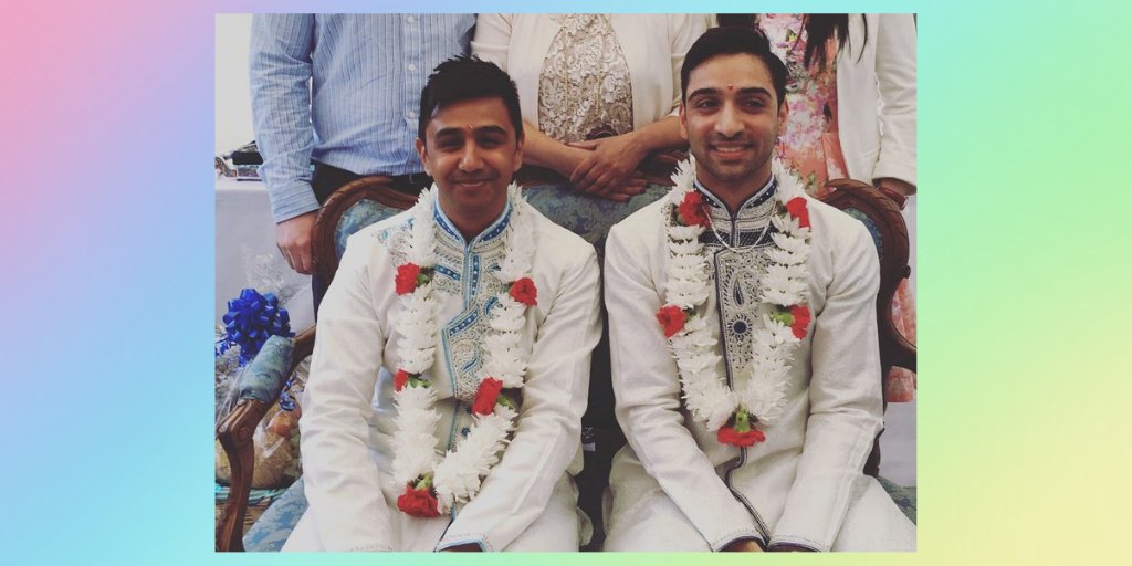 Everybody say LOVE! Gorgeous couple Nigel and Yatin will be sharing their story with us on Tuesday 16th. They'll be discussing love, faith, queerness 🏳️‍🌈 and South Asian heritage. Sign-up for free: buff.ly/3qFJiq9