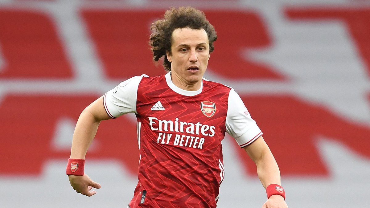 David Luiz on the ball during yesterday's north London derby