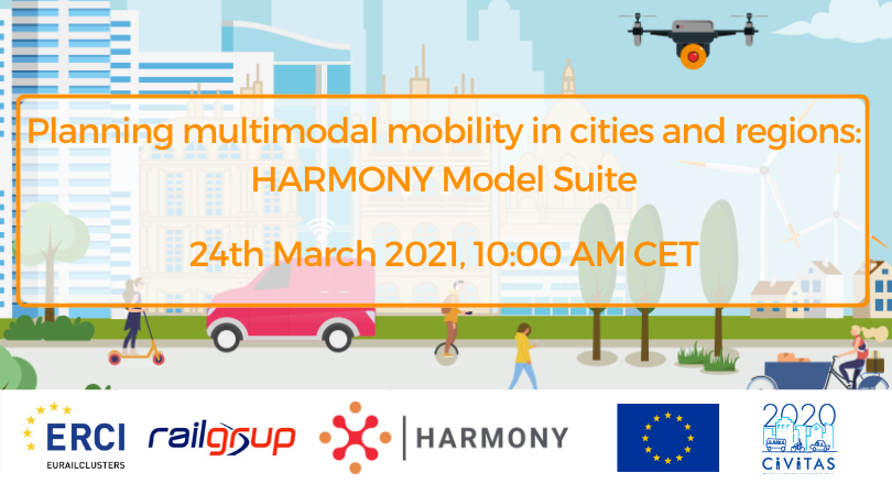 Harmony_H2020's tweet image. How can cities &amp;amp; regions plan #MultimodalMobility in this time of #COVID❓ Join our #freewebinar to learn about our #ModelSuite and networking opportunities for #SMEs

🗓️ 24 March
⏰ 10-11:30 CEST
👉 bit.ly/30IW6RV 

@EurailCluster @Railgrup
@MaaSlab_org @ENIDESolutions