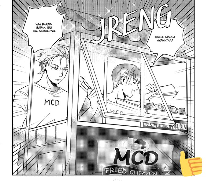 obrolan kfc membuatku teringat dojin hipmik pasar AU w dimana mamat jadi tukang ayam goreng kompetitor 