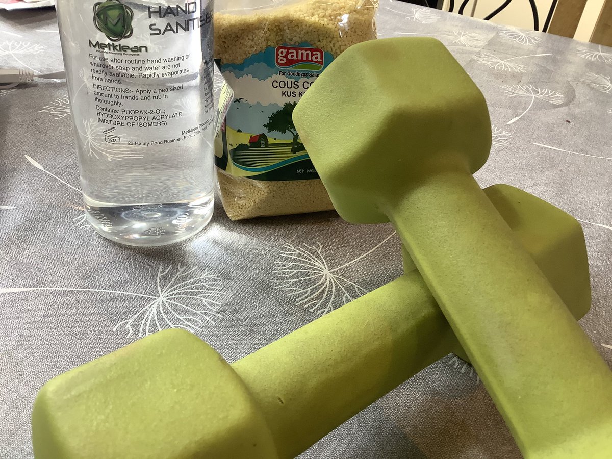 dannihewson's tweet photo. You really get a snap shot of our current lives when you trawl through the @ONS CPI basket of goods. In for 2021 #handweights #couscous #handgel #EVs and out #goldchain and staff restaurant sandwiches. https://t.co/Fp4naePJuV
