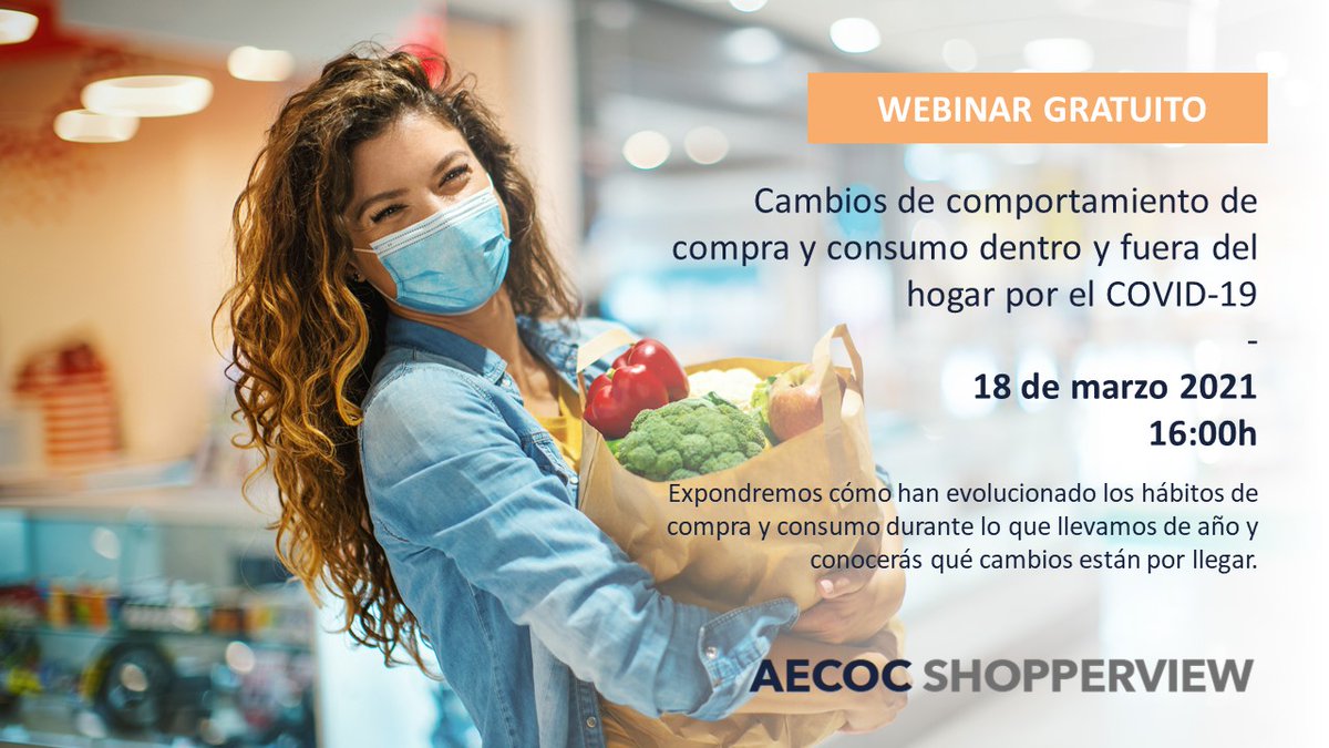 ShopperView's tweet image. 📢 ¡Ya tenemos aquí el webinar de la 5ª oleada "Cambios de hábitos por el Covid-19"!
📊 Analizaremos cómo se ha comportado el #shopper durante lo que llevamos de año y qué cambios están por llegar.

Inscríbete aquí 👉 cutt.ly/UzZKlwz
🤗 Colabora @40dbES