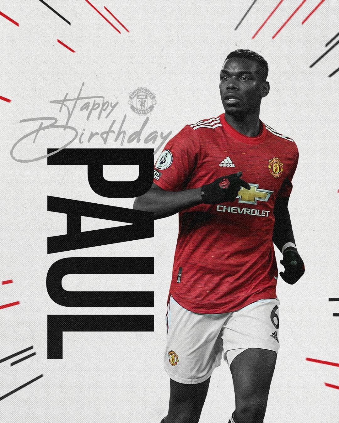 Happy birthday Paul Pogba
.
Have a fantastic day! 