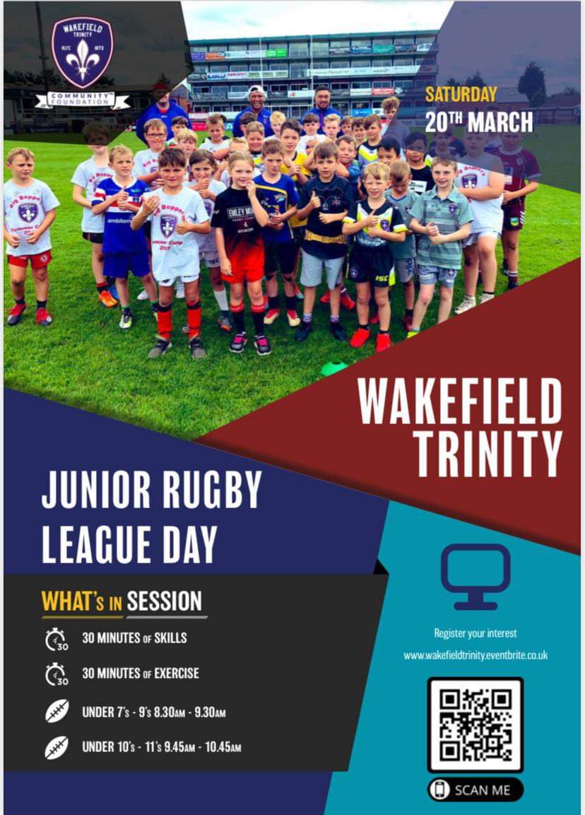 Trinity virtual session Saturday morning. <a href="/Criggallblacks/">Crigg All Blacks</a> <a href="/all_crigg/">CriggAllBlack10s</a>
<a href="/WTComFoundation/">Wakefield Trinity Community Foundation</a> <a href="/YorkshireJunior/">Yorkshire Junior and Youth League</a>