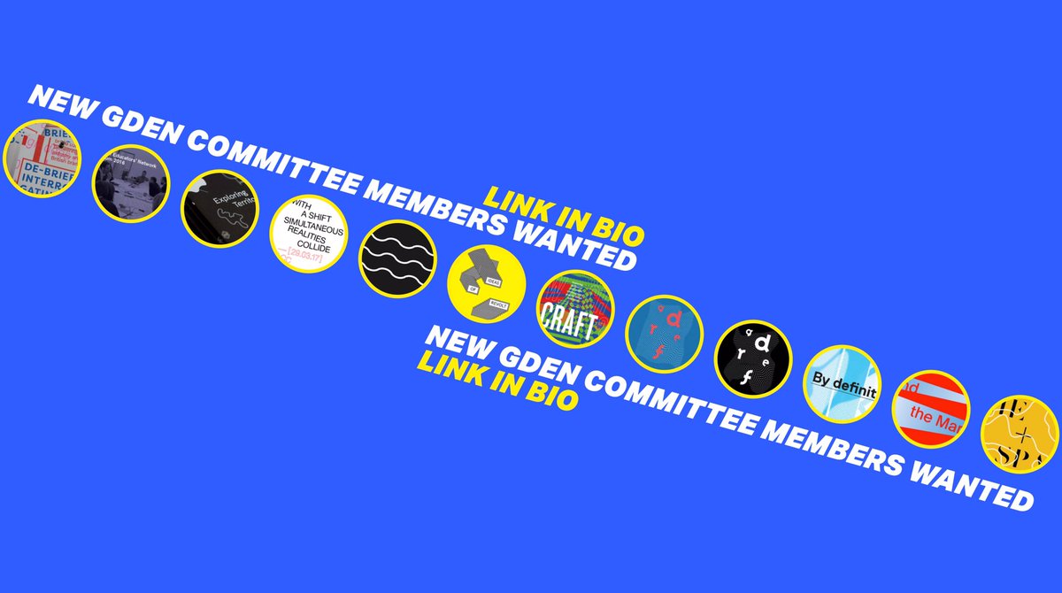 GDEnetwork's tweet image. That&apos;s right, we&apos;re looking for new GDEN committee members!! After six years of progressive action and critical discourse we&apos;re looking to appoint a brand new executive committee to steward the next phase of GDEN. More details and link to application in bio. #designeducation