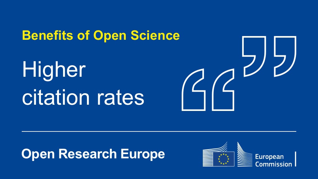 OpenResearch_EU's tweet image. Higher citation rates, views, downloads &amp;amp; media attention has been found for articles which are openly available.

You&apos;ll increase the opportunity of further citable outputs for every project you work on.

See how #OpenScience benefits you as a researcher: think.f1000research.com/open-research-…