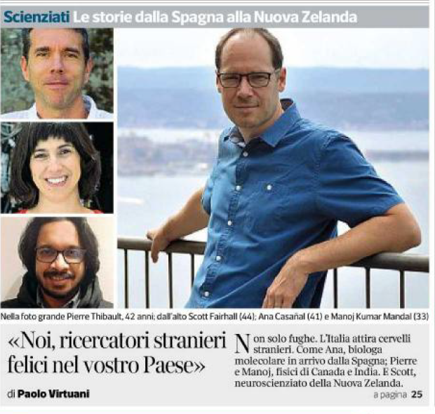 Infrastrutture di alta gamma e qualità della vita fantastica - ecco perchè @AnaCasanal, biologa molecolare spagnola ha scelto l'Italia 🇮🇹. Il suo racconto oggi in prima pagina su <a href="/Corriere/">Corriere della Sera</a>. bit.ly/2Q7ly1u