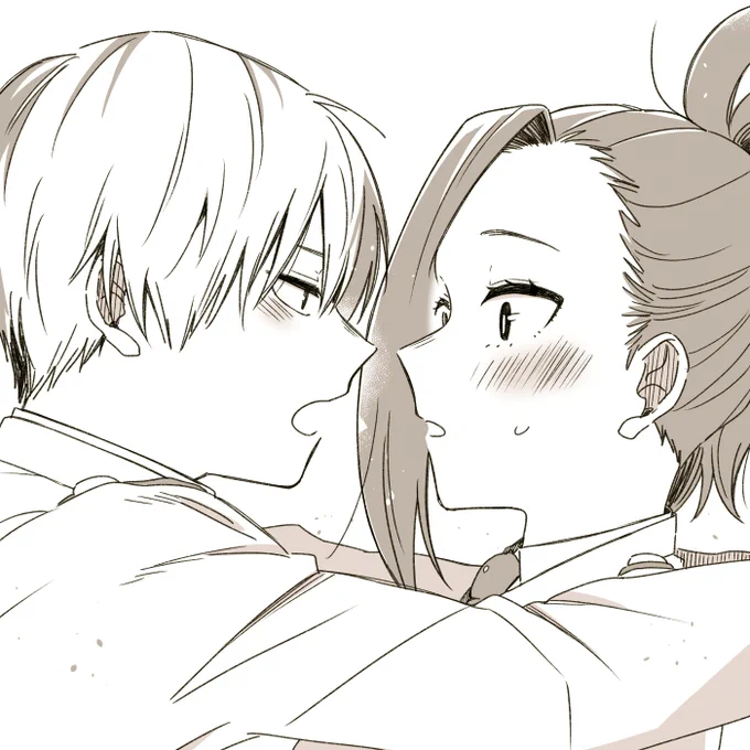 「…あいつと何話してたんだ?」「え、あの、先日の委員会の件で…(近いですわ轟さん…!)」 #轟百 