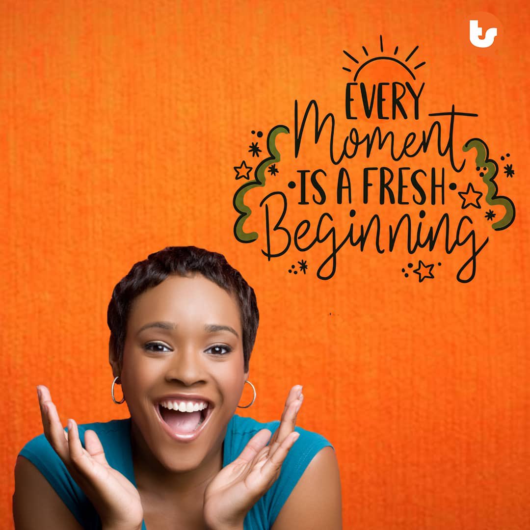 Talkstuffapp's tweet photo. Every moment is a fresh beginning 
#MondayMotivation https://t.co/yA5Cvr1Hfl