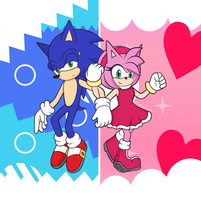 VaeKibouIny — Sonic x Amy but movie version! 🎢🦔🦔🎡 this is my