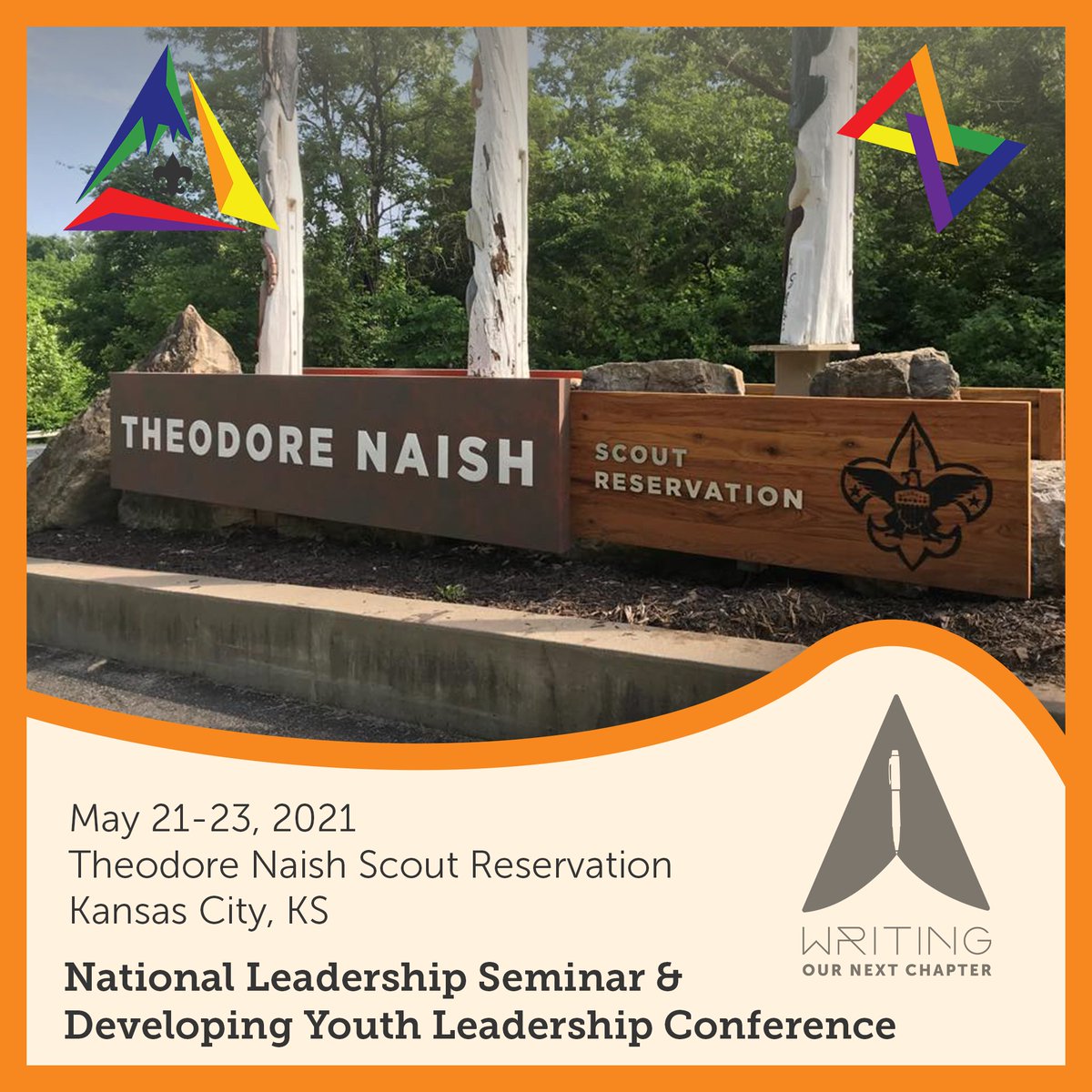 OACentral's tweet photo. Come to the Theodore Naish Scout Reservation in Kansas City, Kansas for NLS and DYLC! Learn more at https://t.co/Qee95gTZw7

#OA #BSA #CR #NLS #DYLC #WritingOurNextChapter https://t.co/rewPM911Xq
