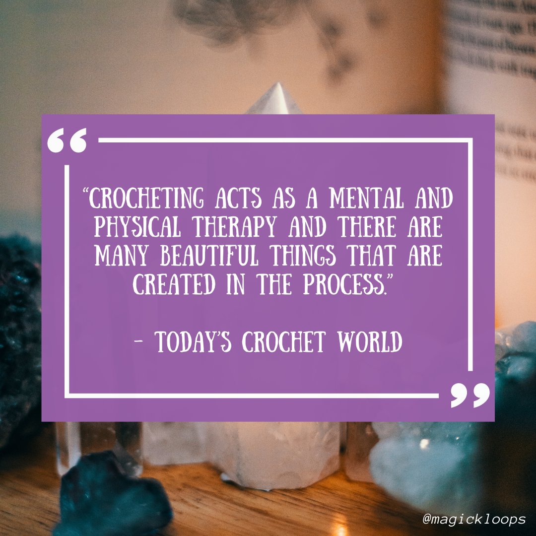 MagickLoops's tweet photo. 𝕋𝕙𝕖 𝕄𝕒𝕘𝕚𝕔𝕜 𝕠𝕗 ℂ𝕣𝕠𝕔𝕙𝕖𝕥

Good morning, everyone! I saw this quote and had to share it! 

What is something that YOU do that makes you happy? Let's make this Monday great and blessed be! ✨🔮

#shopsmall #witchy #crochet https://t.co/xlDGUxKzDe