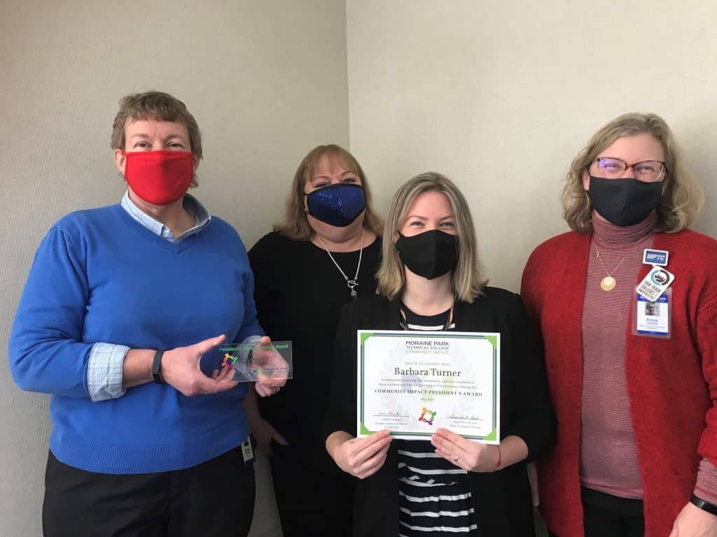 MoraineParkTech's tweet photo. Congratulations to Barbara Turner for being awarded the Fall 2020 President's Award! π Read more on our blog β‘οΈ https://t.co/FHcrNPGXHA
#moraineparktech #MPTCproud #techproud #techsdothat #communityengagement #volunteer #volunteerhours https://t.co/MQczv80qBn