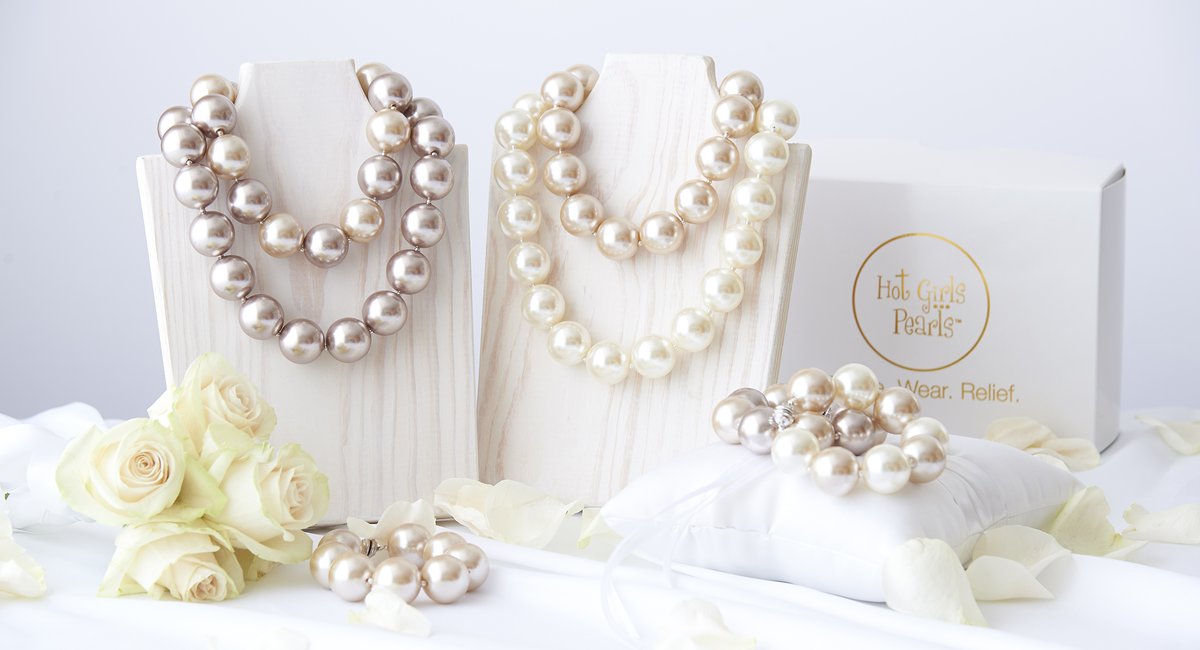Spring is in the air.  Our pastel Hot Girls Pearls adds a little dash of color while keeping you cool at the same time.  Check out our lavender, champagne, and combo colors.
hotgirlspearls.com
hotgirlspearls.com/collections/we…