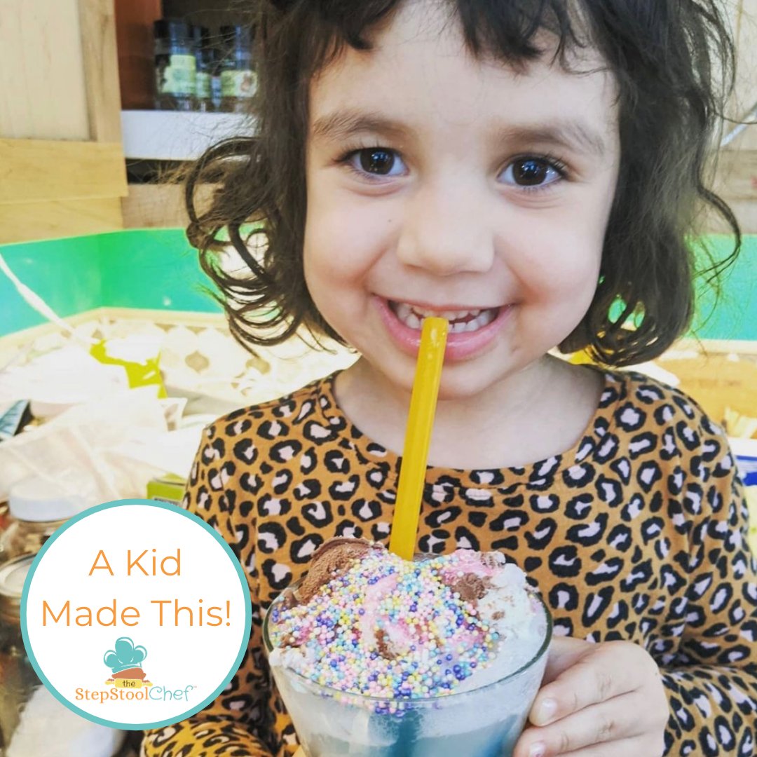 stepstoolchef's tweet image. WOW! Look how good this Unicorn Party Punch looks! This was Chef Mina's recipe from day 3 of our Spring Break Challenge, and this little chef did an amazing job!