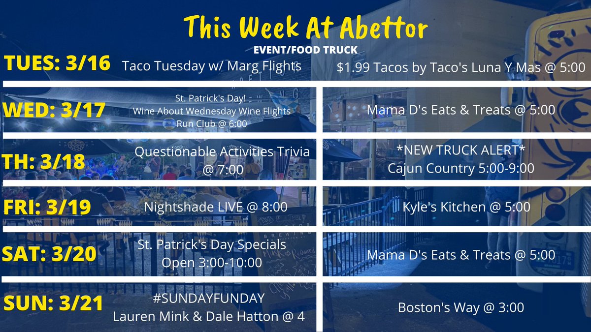 Drop in and have a pint with us this week!