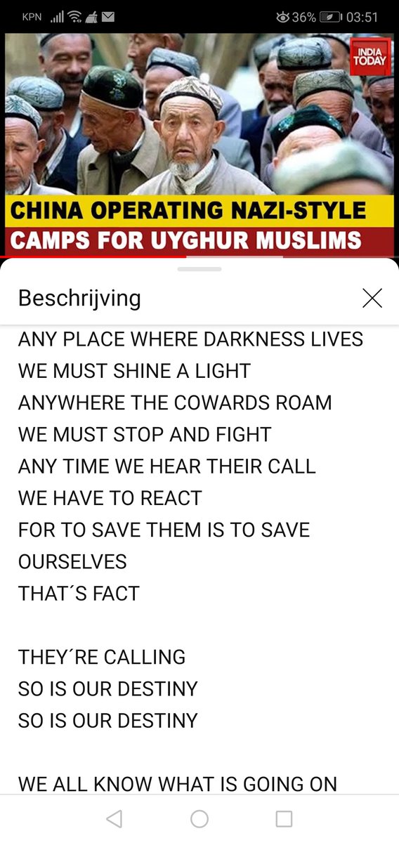 AlarmChina's tweet photo. #NewSong on the #UyghurGenocide!
By #JoeHamilton
"#SoIsOurDestiny"
#SongForUyghurs
#Uyghurs

@ministerBlok @MinPres
May this song rock u &amp; GET U INTO ACTION finally❗otherwise:
#ComplicityInGenocide

@TomvdnN
@Martijncda
@PloumenLilianne
@PieterOmtzigt

https://t.co/u7dEU28UO6 https://t.co/56ykhNFOa7