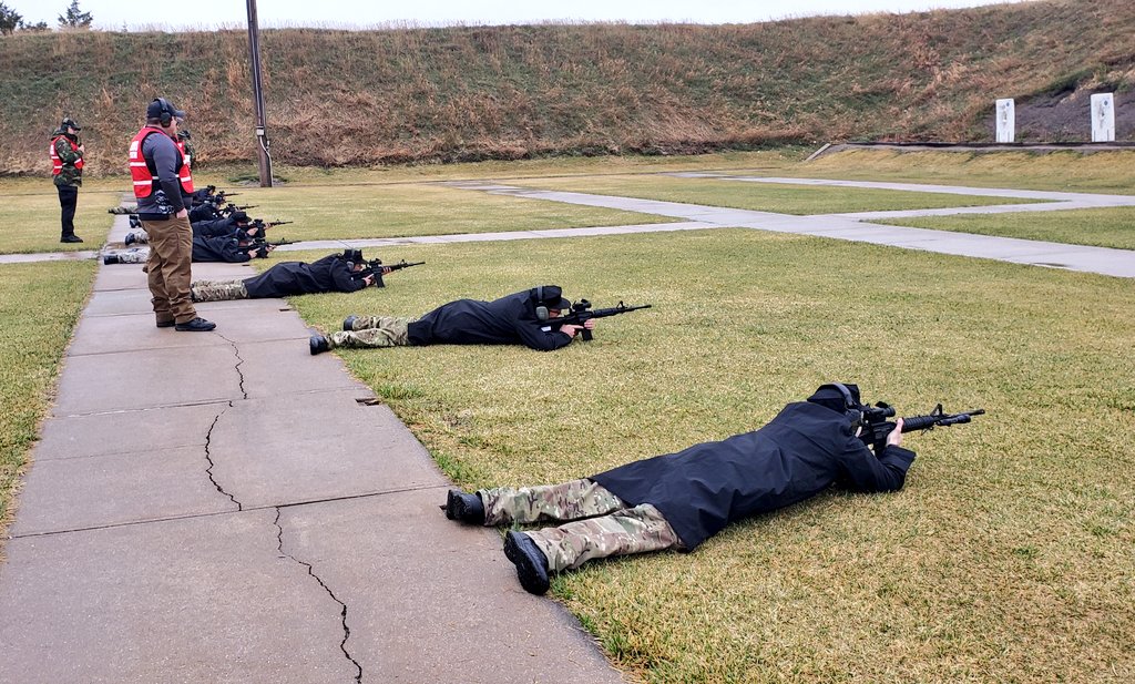 NSPTrooperCook's tweet photo. Just another day at the office with chilly, rainy, muddy, soaked #NEwx conditions out here at the @NSP_TA with #Camp64 #firearms #training. https://t.co/KsVBkTT1sv