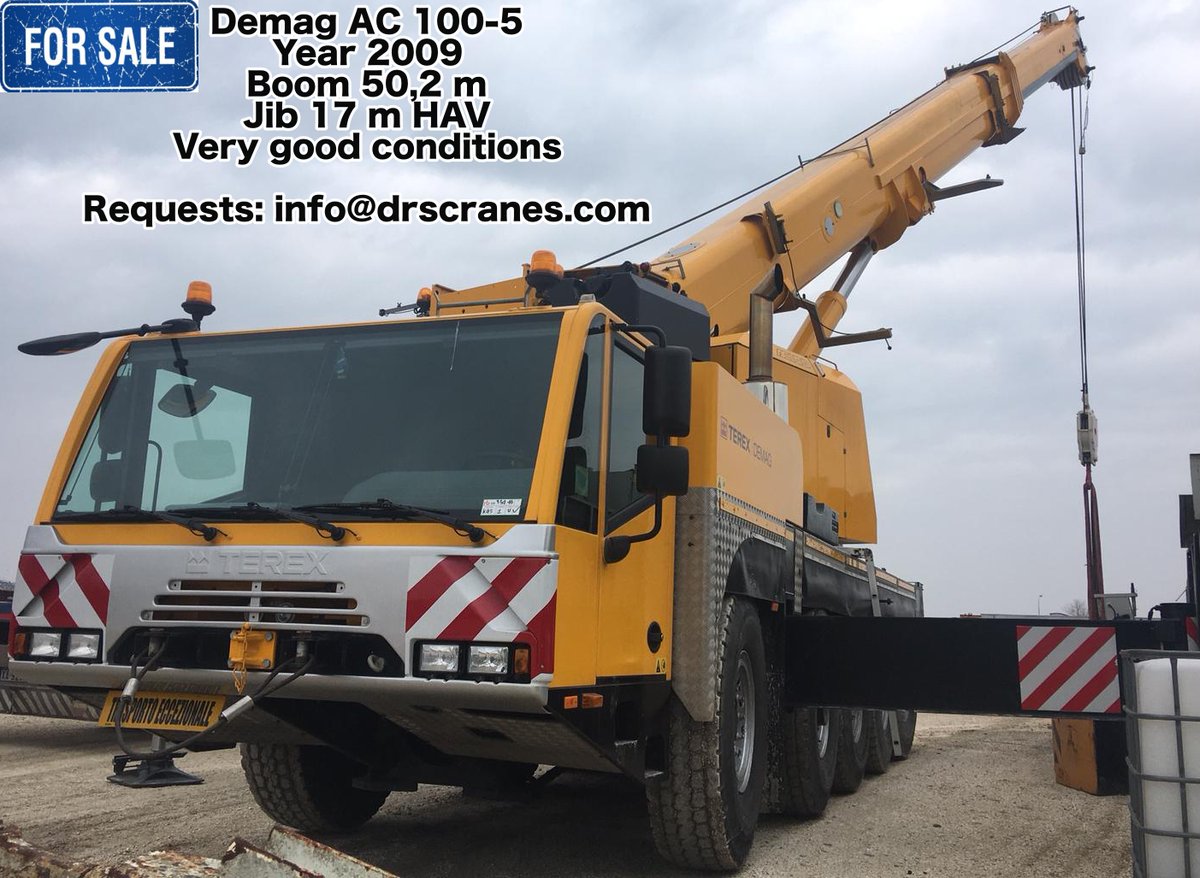 DRSCranesSrl's tweet photo. For sale used #Demag AC 100 https://t.co/5bqrZuxez1