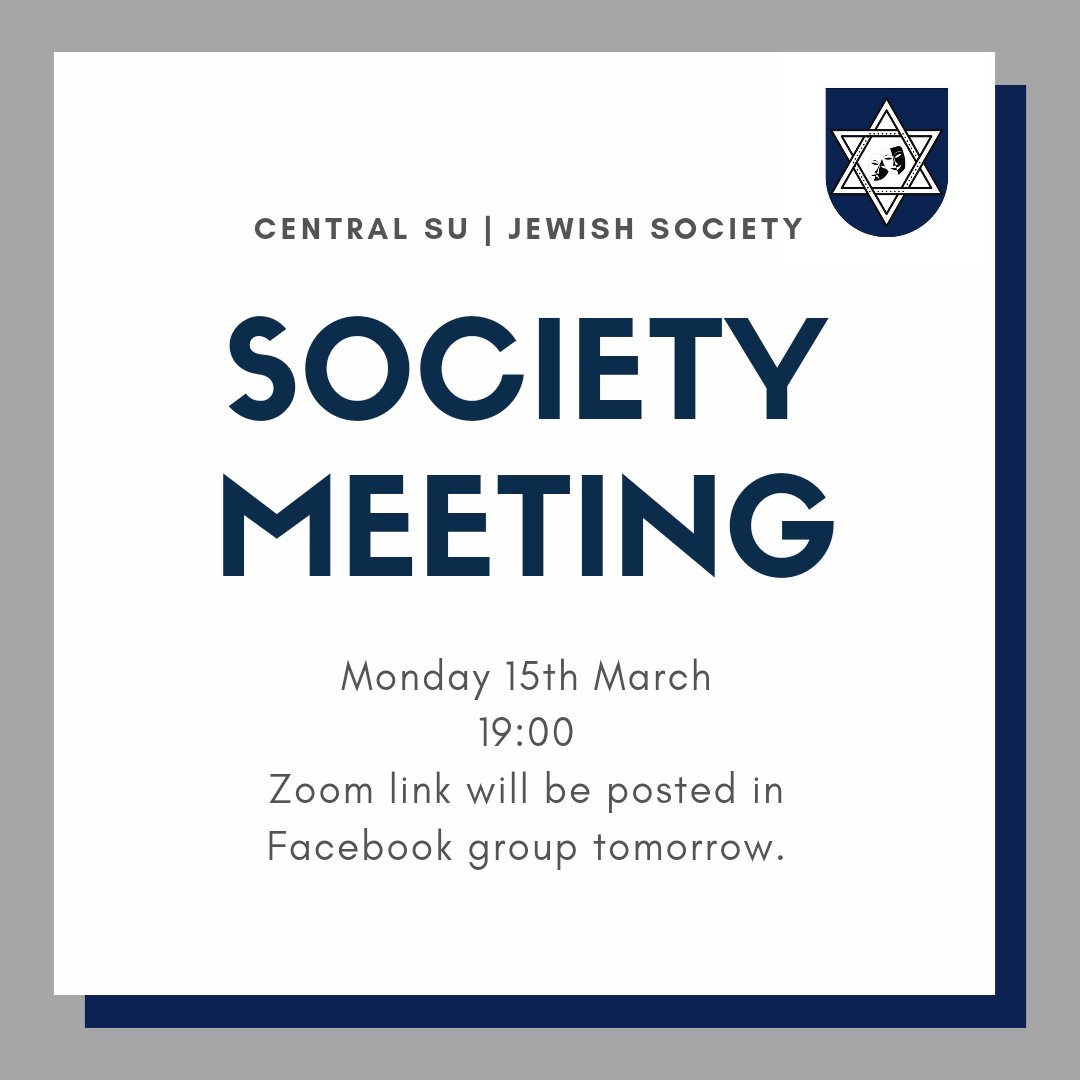 AhavaHayward's tweet photo. Central SU Jewish Society has an Instagram now!

🎭✡️
https://t.co/CROGeJEwS3 https://t.co/REMNSuEIir