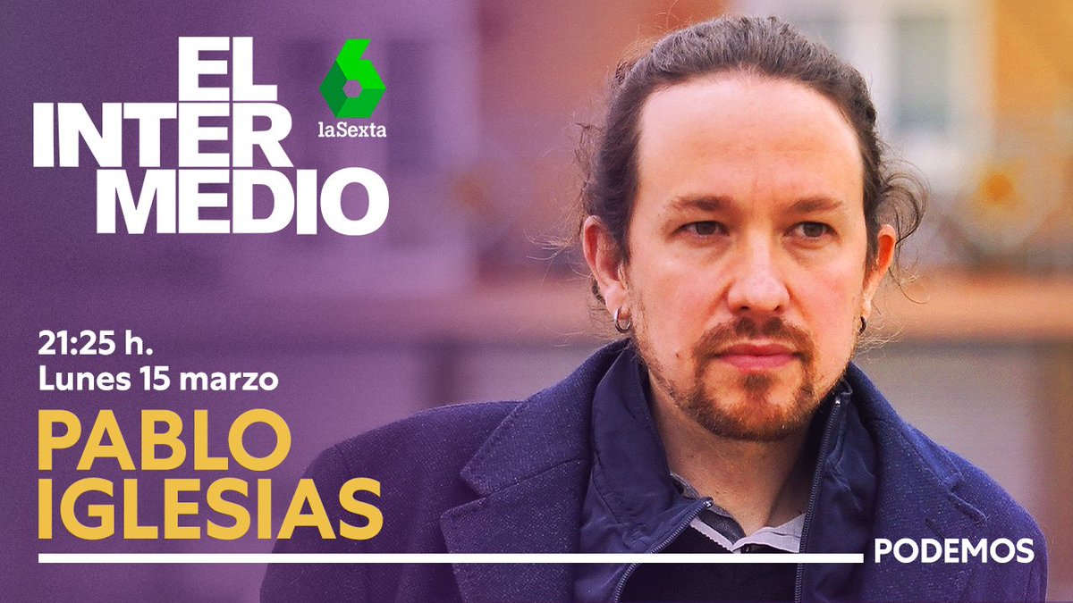 PODEMOS's tweet photo. ‼️ Pablo Iglesias candidato para presidir la Comunidad de Madrid ‼️

Esta noche lo cuenta en el @El_Intermedio 👇

▶️ https://t.co/j3FMMdExAW

¡SÍ SE PUEDE! ✊ https://t.co/aYd3TTjMNi