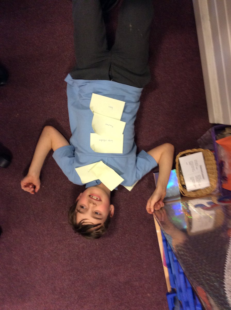 We have had lots of fun this afternoon learning the names of the parts of the digestive system <a href="/BrantonLearners/">Branton St Wilfrid's</a>