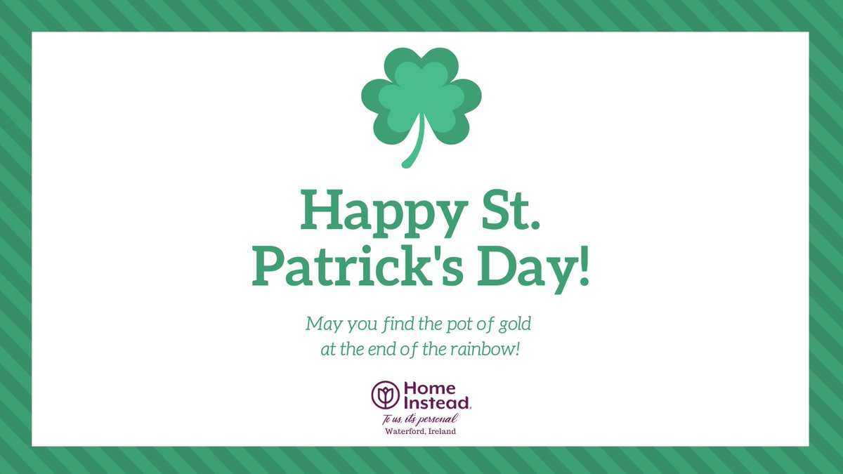 For each petal on the shamrock, this brings a wish your way: Good health, good luck, and happiness for today and every day!
Happy #StPatricksDay