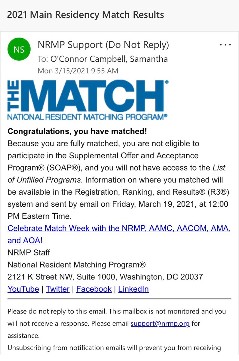 #Match2021 #MatchDay #Medtwitter 
#anesthesia #gasgang #AnesthesiaMatch2021
To God be the Glory