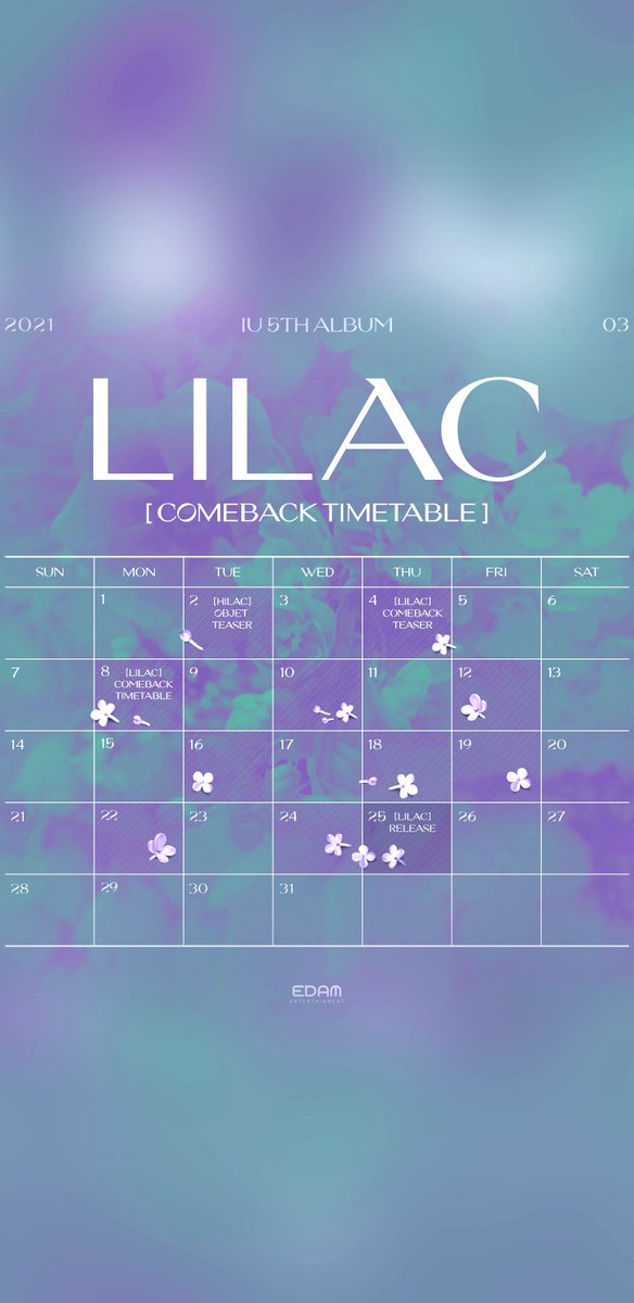 Iumushimushi 아이유 Iu Lilac Desktop Timetable Wallpaper T Co Qzyn5istdr