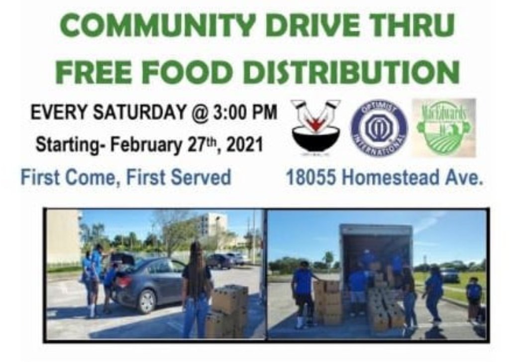 🥔🥫🍏🍞 MIAMI, FLORIDA — #FoodDistribution Every Saturday @ 3p
 
⏰ Every Sat @ 3:00 pm
🗺 WHERE: 18055 Homestead Ave, #Miami, FL 33157

#Covid19Resources #DAT #COVID19 #Florida #FoodGiveaway #FreeFood #PandemicLife #Coronavirus #Food #MiamiDade #FreeFoodDistribution