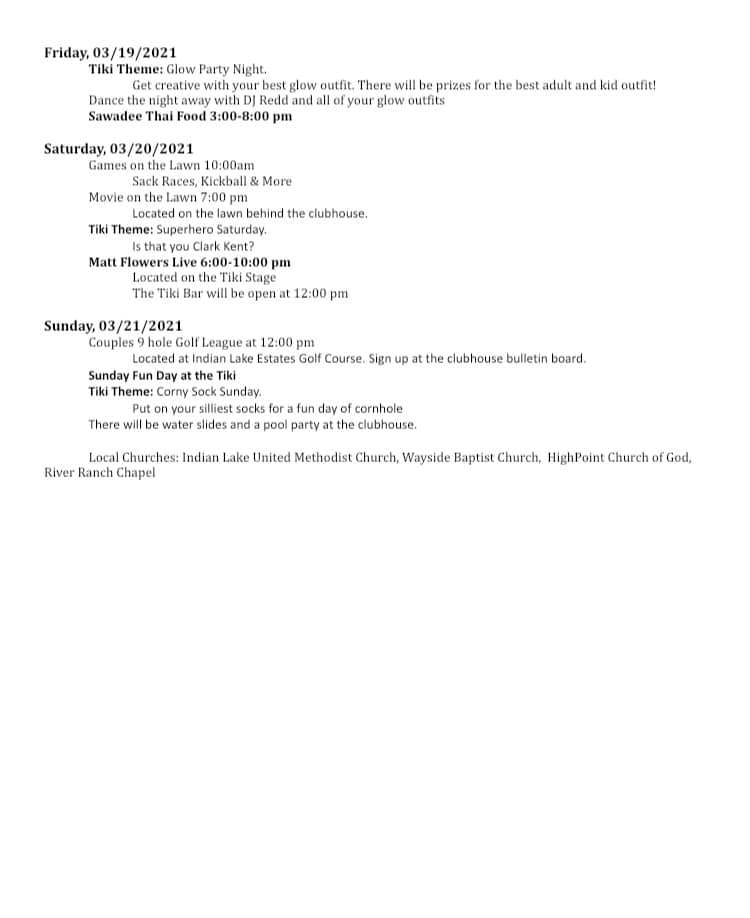 Spring Break is here! 🌴🎉
Check out all of the activities planned this week at Canopy Oaks!