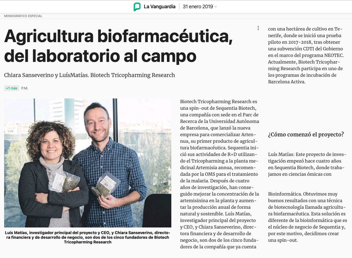TangramLegal's tweet photo. 🟣💡¡EMPRENDIMIENTO FEMENINO! Hoy destacamos #BiotechTricopharming (@artennua) co-liderada por @kisans31 una #startup de base biotecnológica con tecnología capaz de optimizar diferentes plantas que producen compuestos medicinales y aromáticos de interés en sus #tricomas.💡🟣 https://t.co/dqjegwK6xS