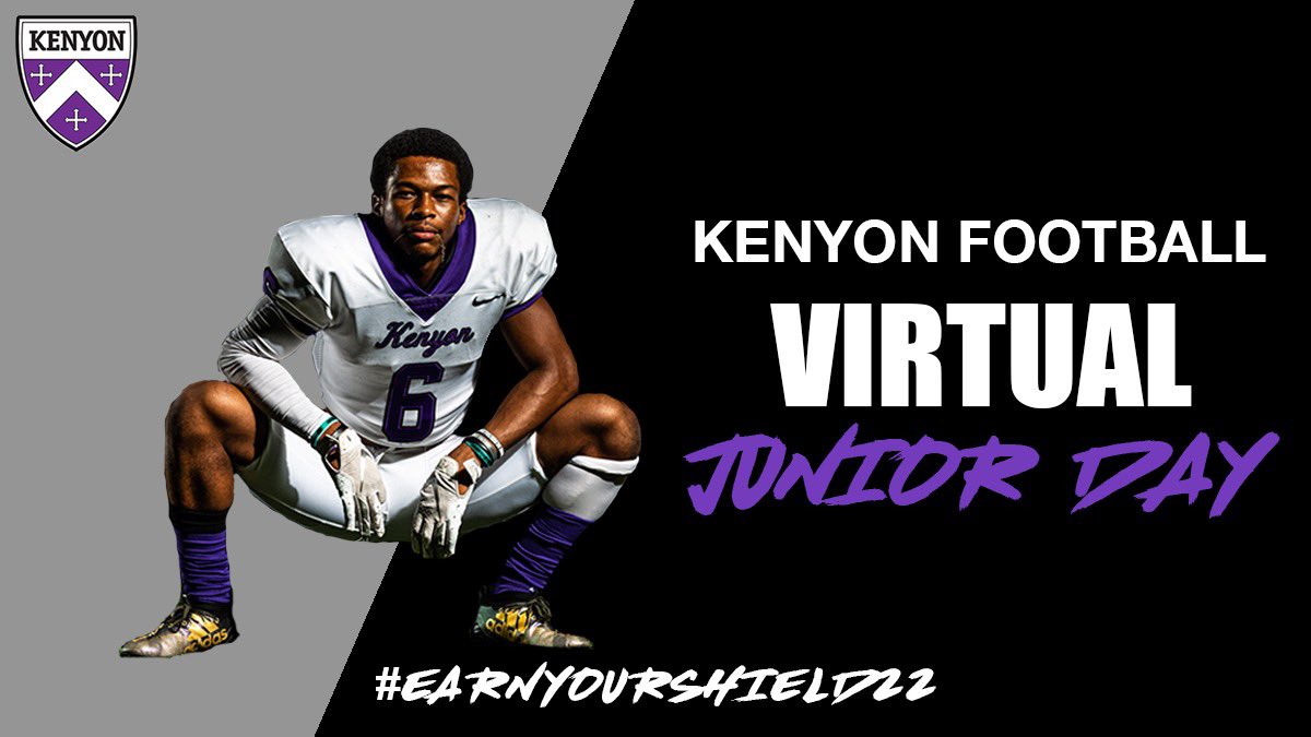 Bbrana55's tweet photo. Thanks @KenyonFootball for a great virtual visit yesterday! Had a great time learning about Kenyon. @Coach_Allison23 @IanMGood @CoachRosenbury https://t.co/XNXrCENPKf