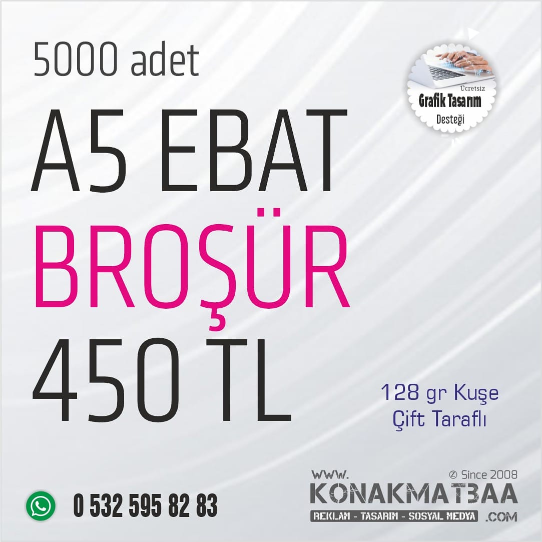 KonakMatbaa's tweet photo. 5000 adet A5 broşür 450 TL https://t.co/dKJ8oT4VLS