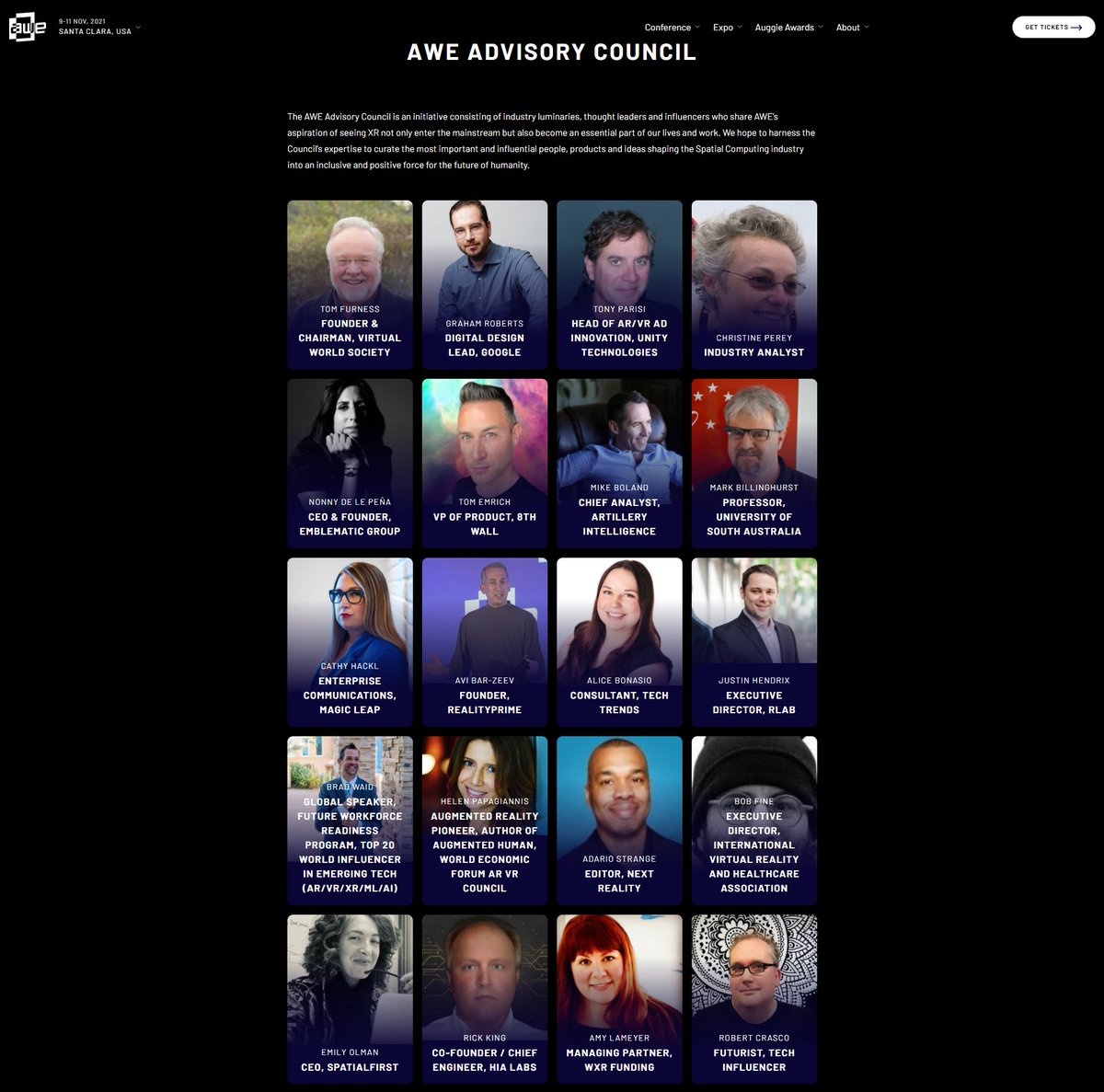 RyanBellGuide's tweet image. I'm pleased to announce I have been accepted to the #AWE Advisory Council where I will be acting as insider reporter and to help amplify the AWE's efforts to mainstream #XR technology. My thanks to @ARealityEvent for the opportunity. 
awexr.com/usa-2021/awe-a… #VirtualReality