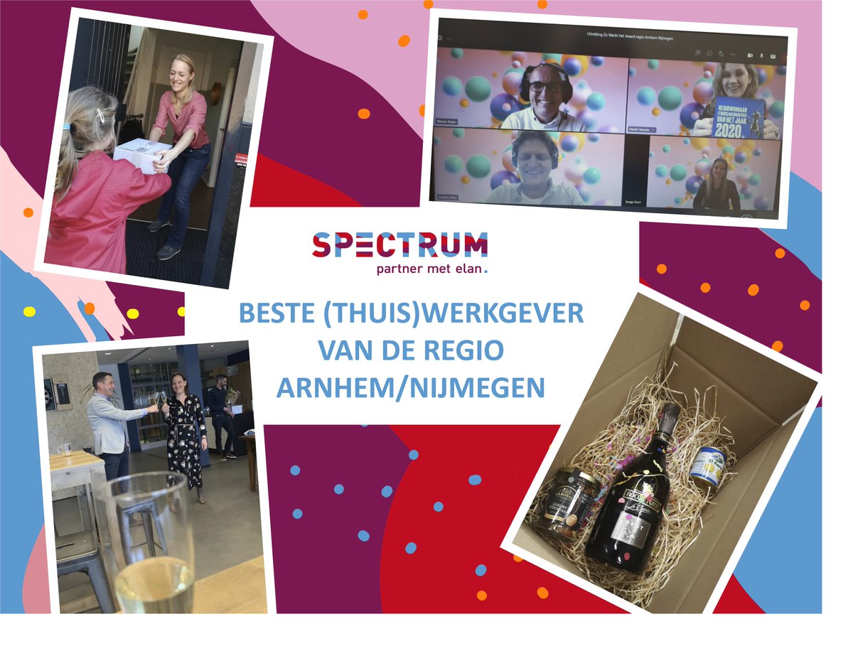 We zijn uitgeroepen tot de beste (thuis)werkgever van de regio Arnhem/Nijmegen! Daar zijn we trots op! Alle collega's kregen de tools om er thuis op te toosten. 
De award <a href="/zowerkthet/">zo werkt het !</a>.nl is een initiatief van de mobiliteitsregio's. 
#award2020 #thuiswerkgever #winnaar