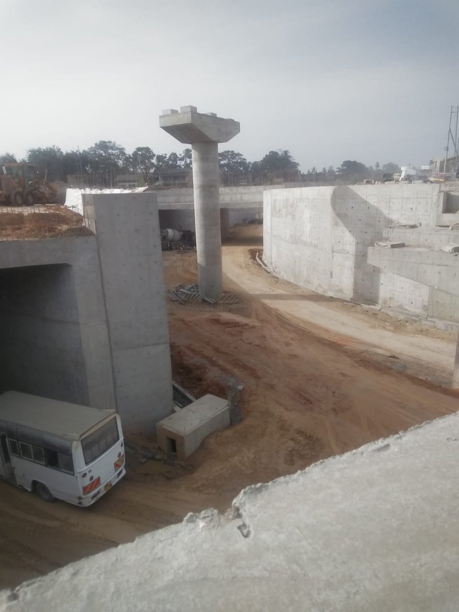 Before you say #UhuruMalizaUende look at this picture of the ongoing construction of changamwe interchange which will be completed early 2022