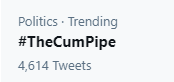 deadthisacc's tweet image. #THECUMPIPE IS POLITICAL