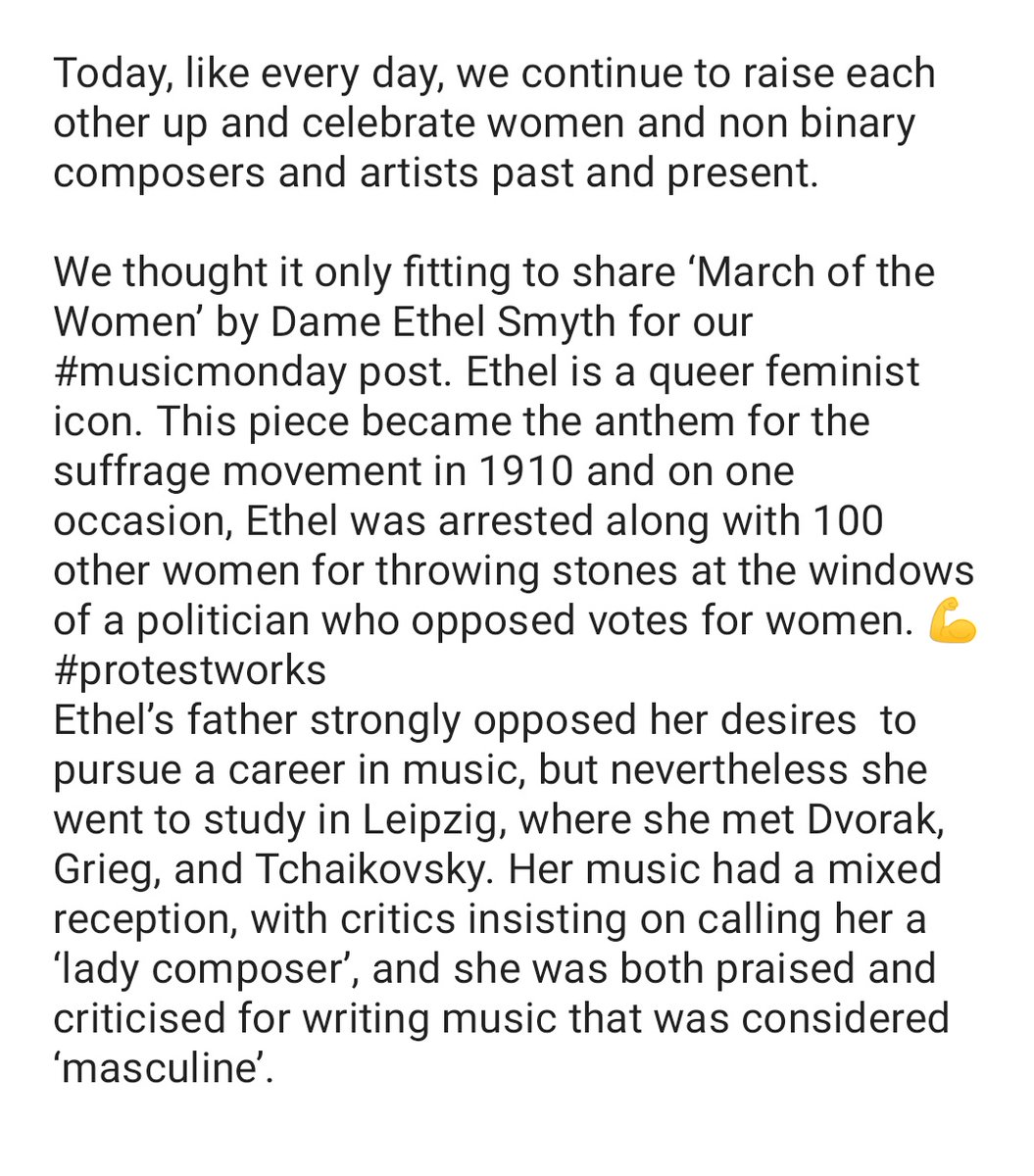 her_ensemble's tweet photo. https://t.co/Q4StxYJqsT

#musicmonday
#herensemble
#womeninmusic 
#protestworks https://t.co/vvYKYJjJ2K