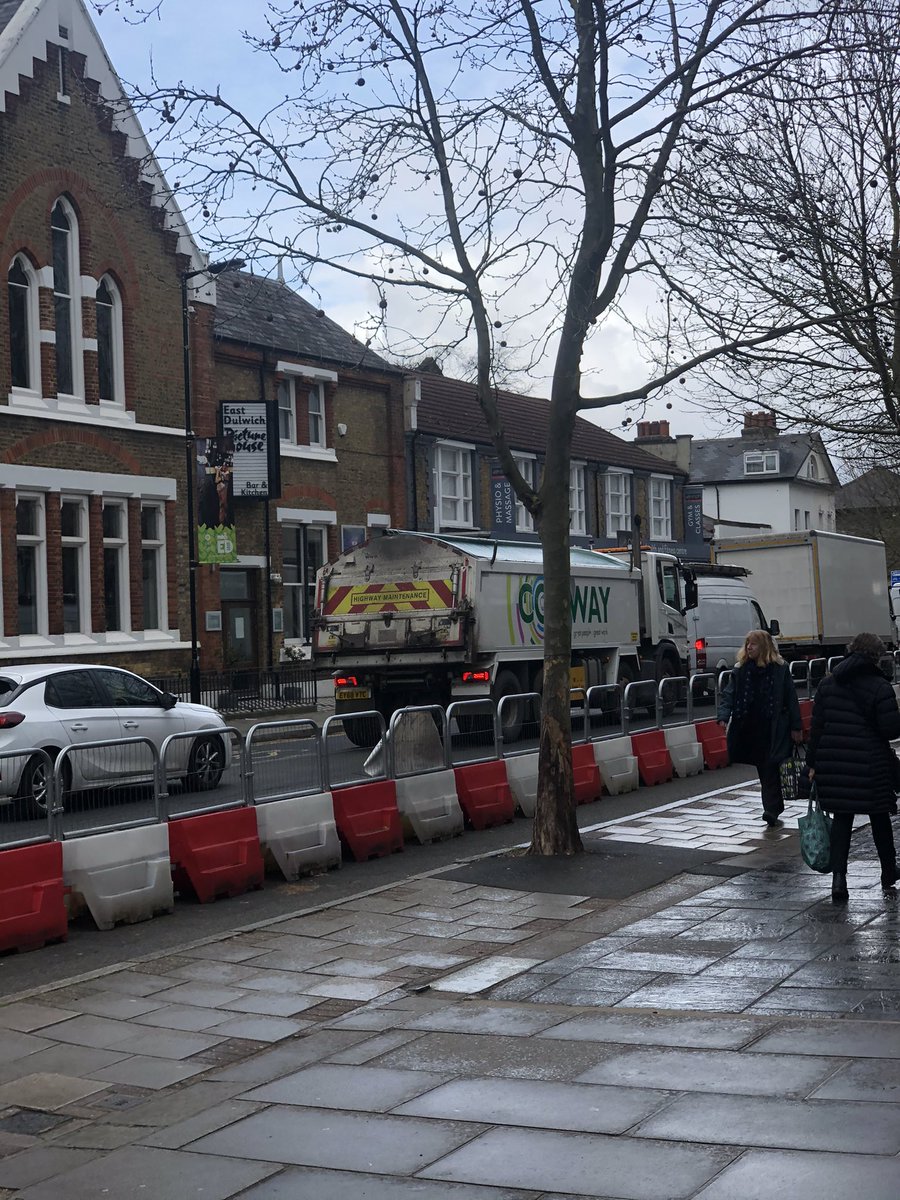 Traffic on Lordship Lane, we have to work in this and apparently when we re-open people can sit out and eat