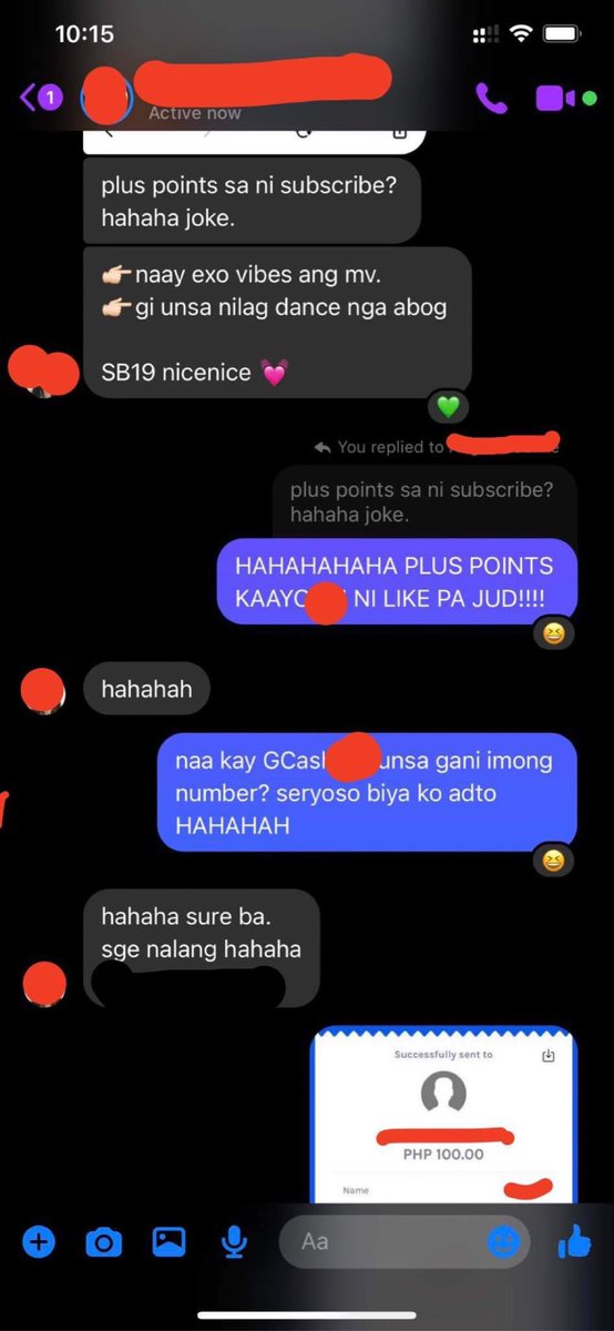 Namigay ako ng ₽100 sa mga batch mates ko sa high school para maka tulong na ma-achieve ‘yung 1M views in 24 hours for their comeback single na WHATOriginally, ₽50 lang pero naging ₽100 kasi with like sa MV tapos subscribe sa official channel (nagkamali pa, dapat 7PM)