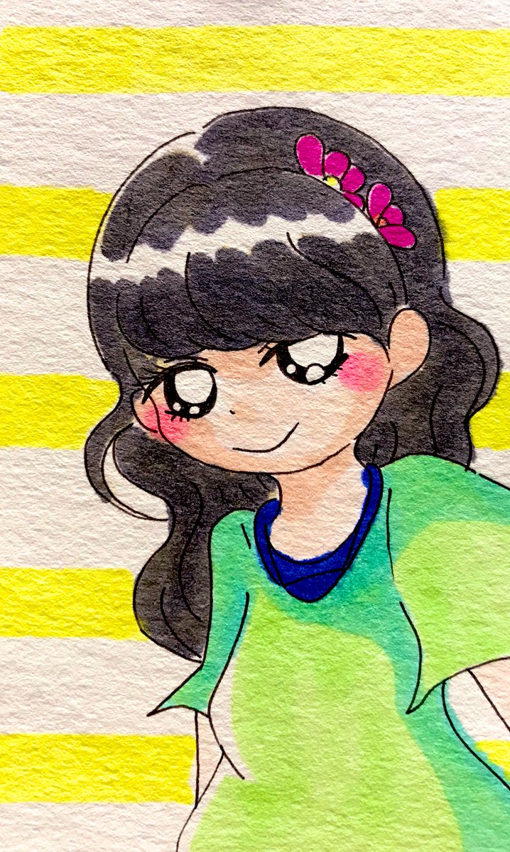 Tsugu 百均アルコールマーカーで簡単イラストです 女の子 アルコールマーカー マーカー イラスト 絵 お絵描き イラスト好きな人と繋がりたい 絵描きさんと繋がりたい みんなで楽しむtwitter展覧会