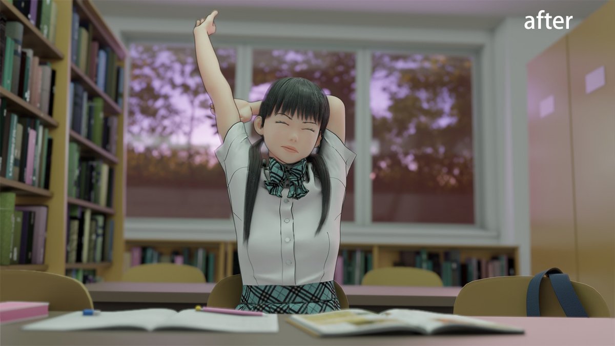 naoKuris's tweet image. 本を生成するアドオン #Bookify を買ったので、以前作った図書館のイラストの本を置き換えてみました。背景用にぱっと本が作れるのは便利ですね。ただ、テクスチャはプロシージャルなのだと思いますが結構表示が重いです。CSVのスタイルシートでその辺も指定できるのかしらん。
#b3d #blender #eevee