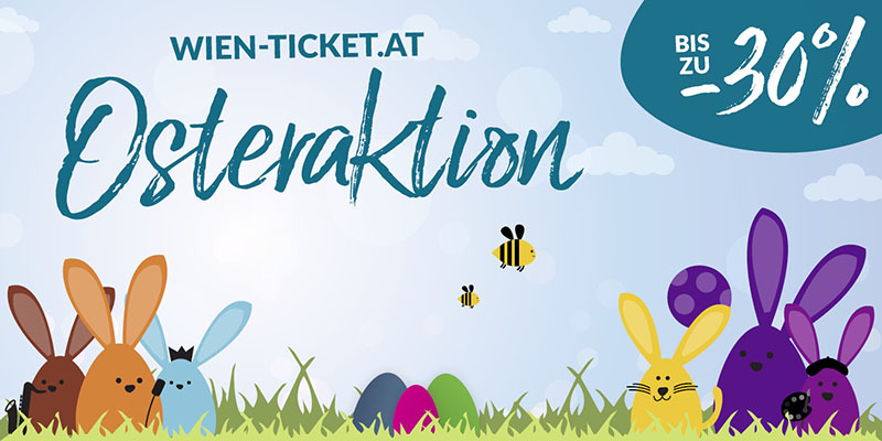 Wien_Ticket's tweet photo. Ab sofort mit unserer Osteraktion bis zu 30% Ermäßigung für zahlreiche Events sichern! #Tickets #Aktion 

Mit dabei sind:
Cats &amp; Miss Saigon
Viktor Gernots Praterbühne
Opus
Die Seer
Haus der Musik
Bibi Blocksberg
und viele, viele mehr...

Mehr unter: https://t.co/sppKqgjZiE https://t.co/60prGk0YxK