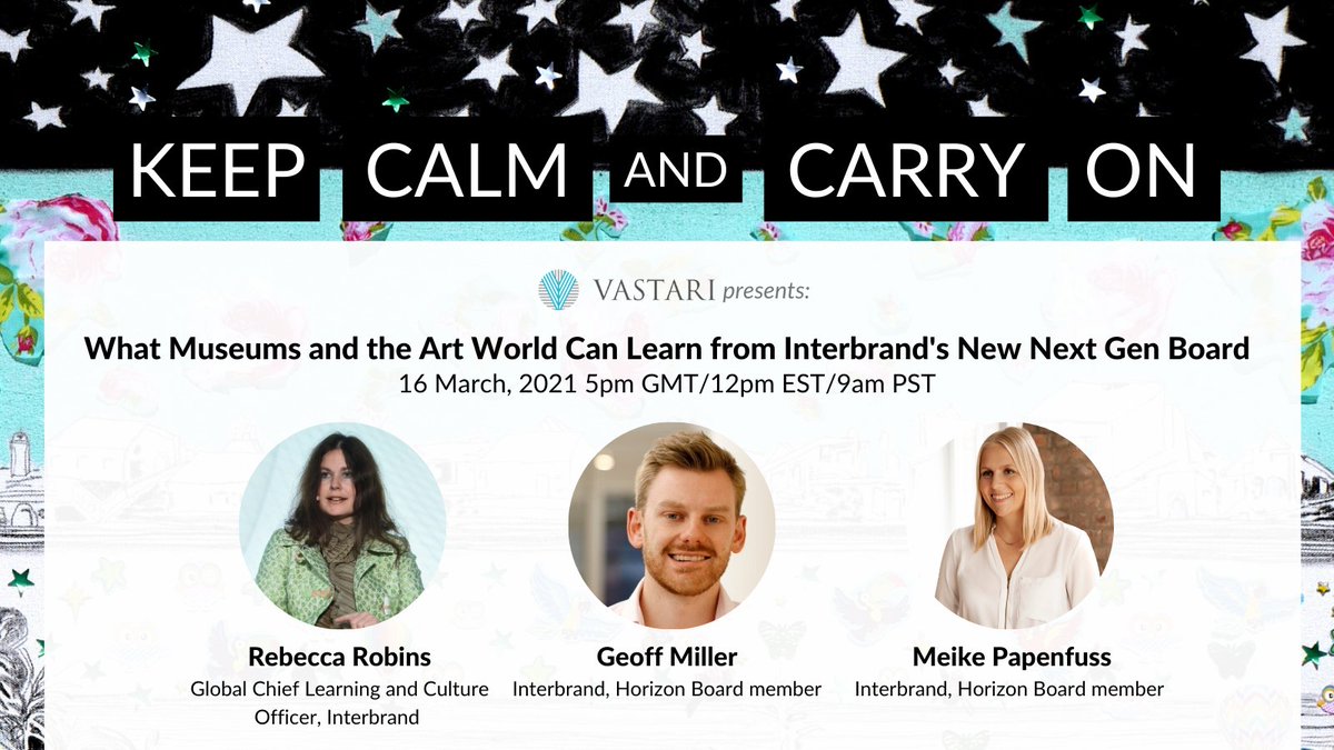 Vastari is hosting a webinar tomorrow with <a href="/Interbrand/">Interbrand</a>'s <a href="/robins_rebecca/">Rebecca Robins</a> and two next gen board members. Join us as we discuss what the art world can learn from setting up Next Gen Shadow Boards. Register now: zoom.us/webinar/regist…