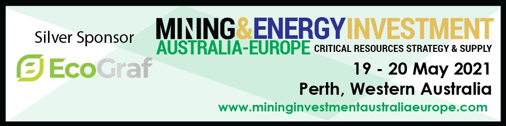 EnergyMiningCM's tweet image. Sponsor update - Welcome Ecograf to #Mining &amp;amp; #Energy Investment Australia Europe. EcoGraf is building a vertically integrated business to produce high purity #graphite for the #lithium-ion #Battery market. More info at mininginvestmentaustraliaeurope.com