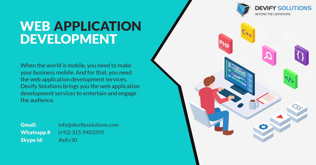 devifysol's tweet photo. Devify Solutions is a web application development company in Alabama. Our team focus always remains on how we can achieve the objectives laid out in the most efficient and user-friendly manner.
https://t.co/zAofFyJuvv https://t.co/FvSuQmqhYs