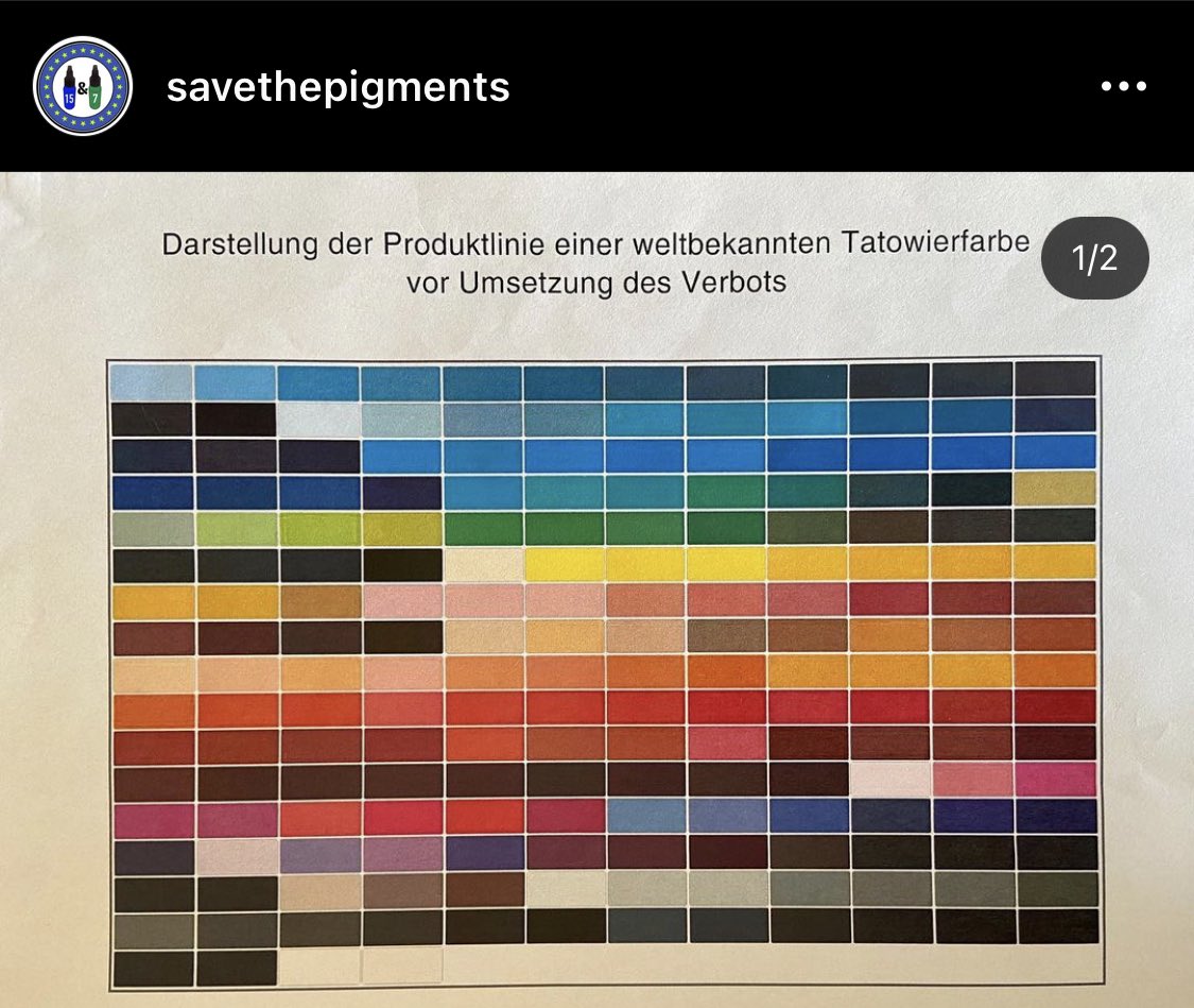 Meeix Meɪks Pe Twitter You Might Not Know But The Eu Is Trying To Ban Two Very Important Pigments From Tattoo Ink There S Already A Shit Load Of Regulations On Ink In